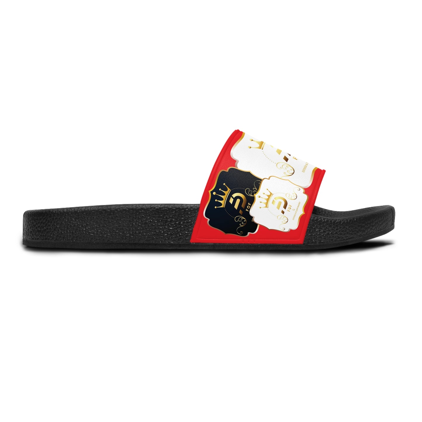 RED FOF Slide Sandals