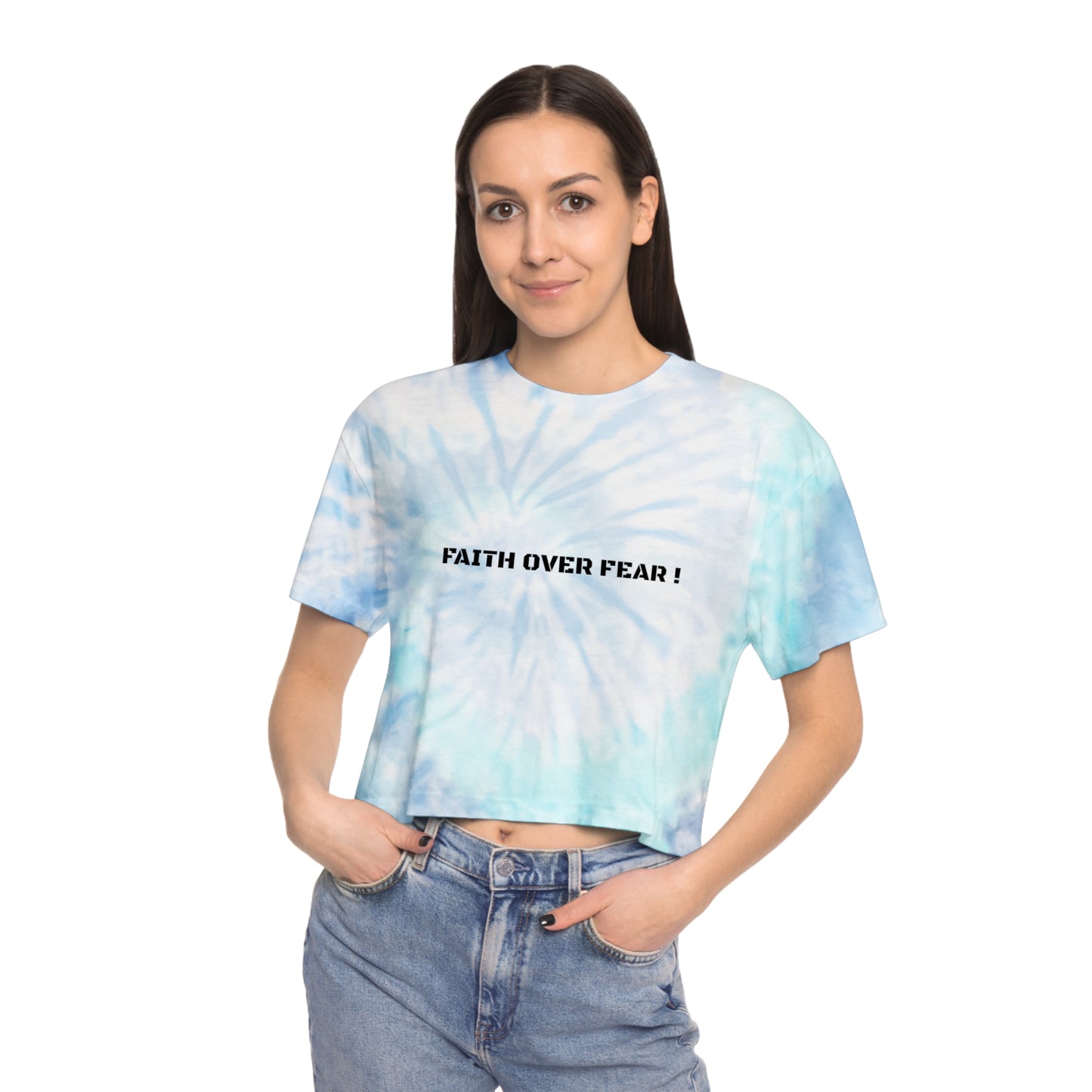 FOF Women's Tie-Dye Crop Tee