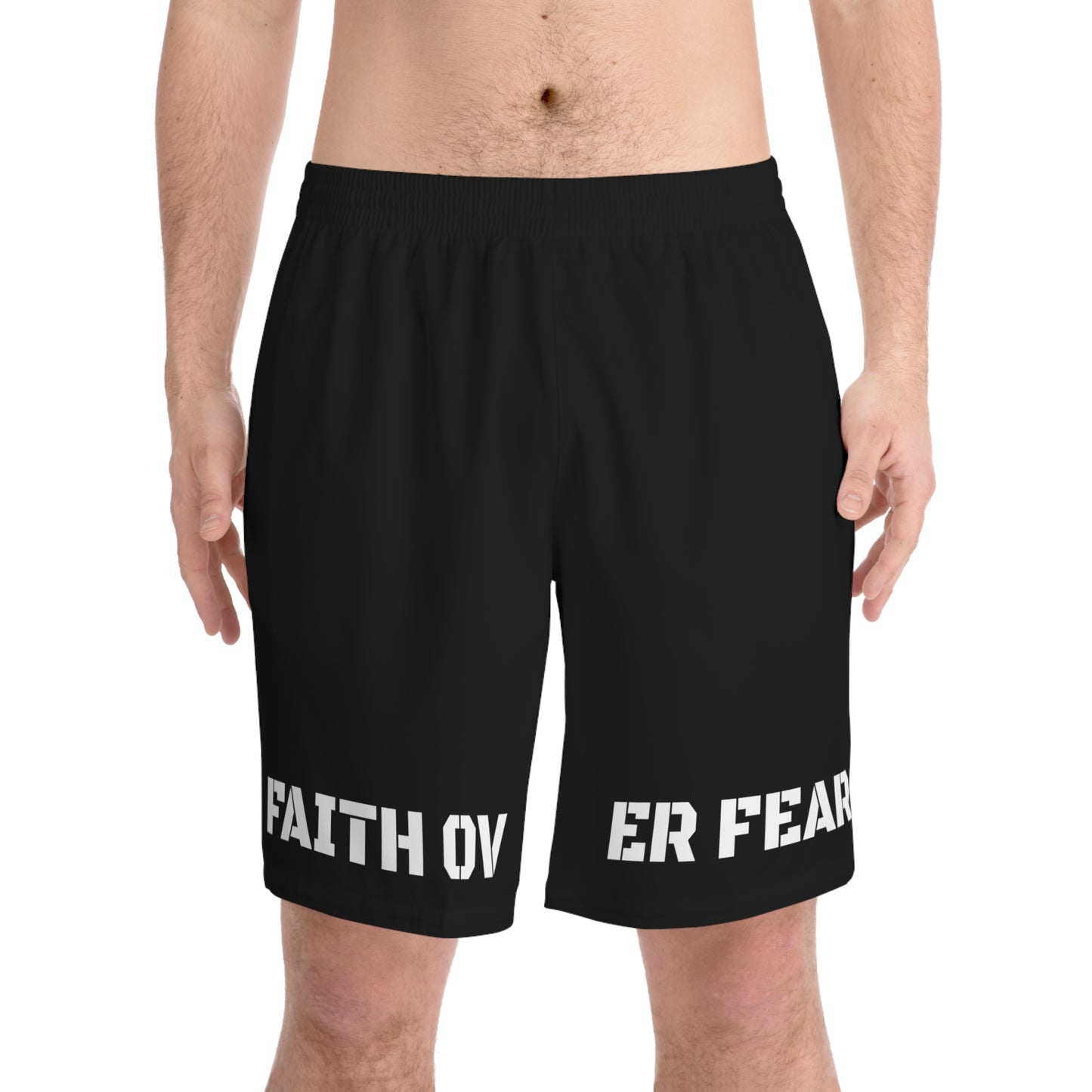 FOF Men's Elastic Beach Shorts (AOP)