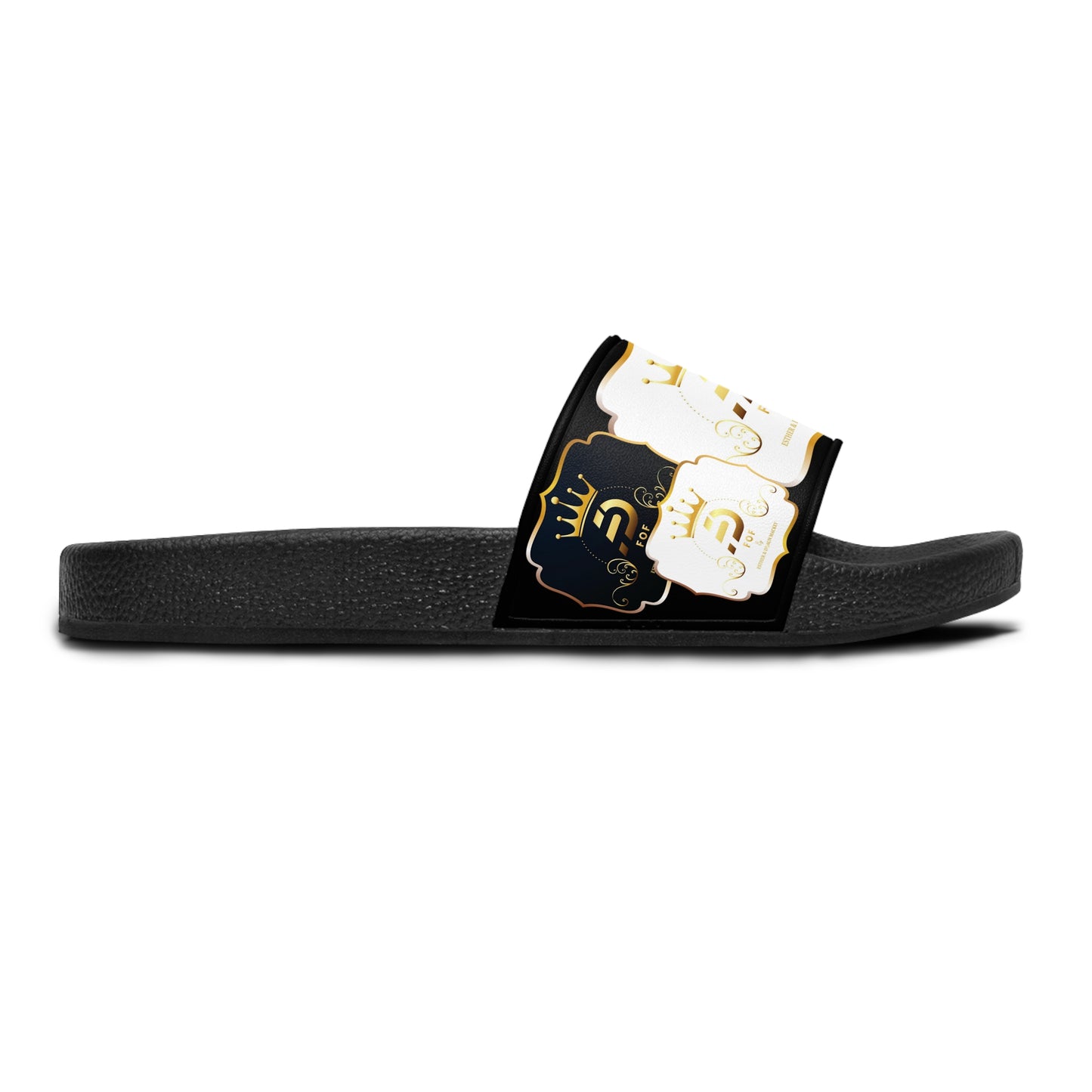 BLACK FOF Slide Sandals