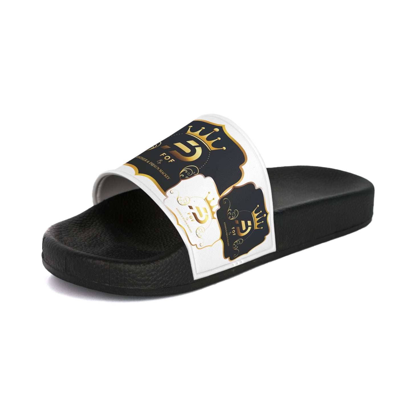 WHITE FOF Slide Sandals