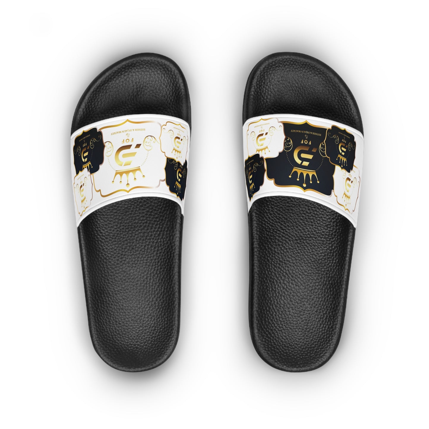 WHITE FOF Slide Sandals