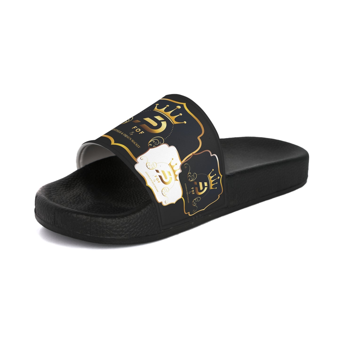 BLACK FOF Slide Sandals