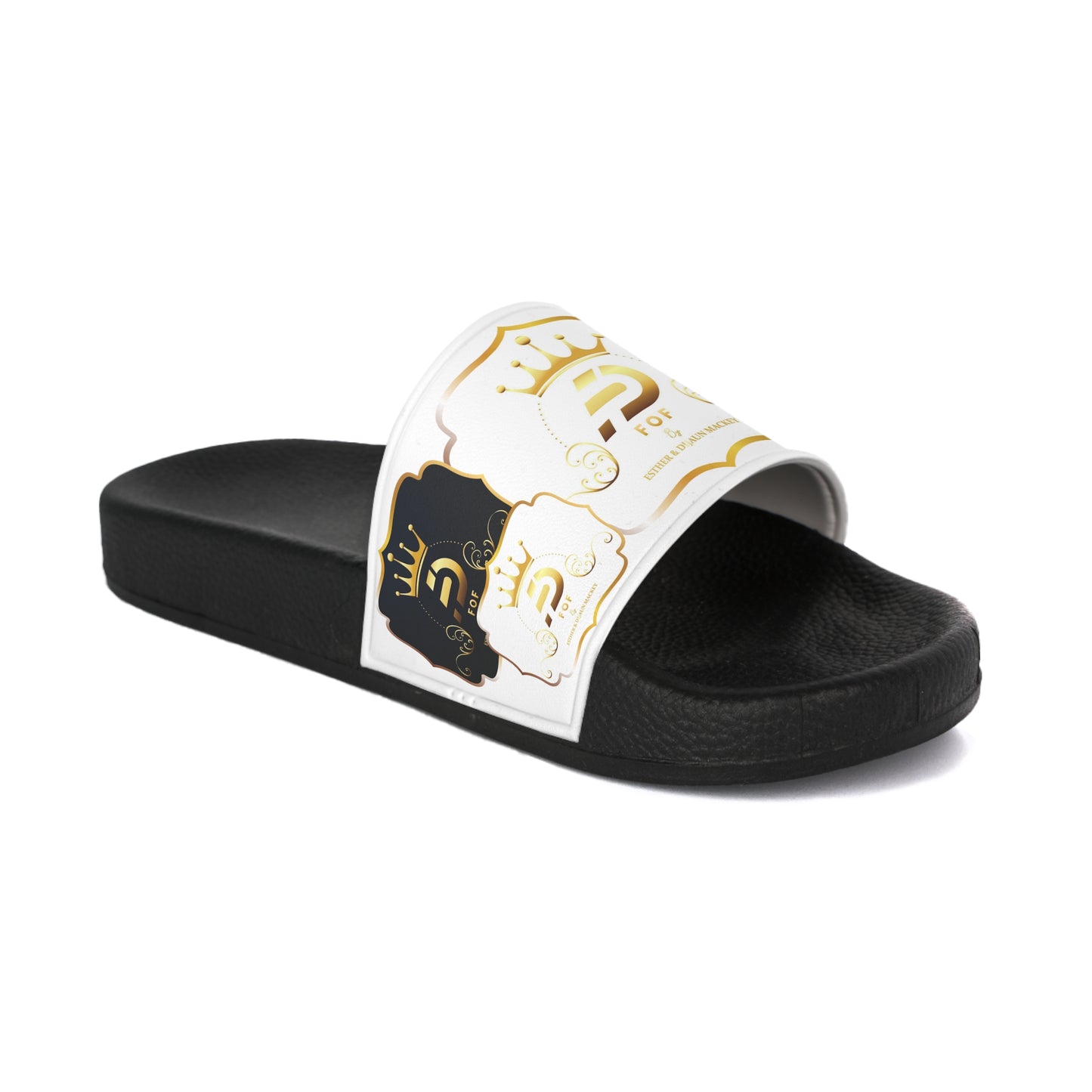 WHITE FOF Slide Sandals