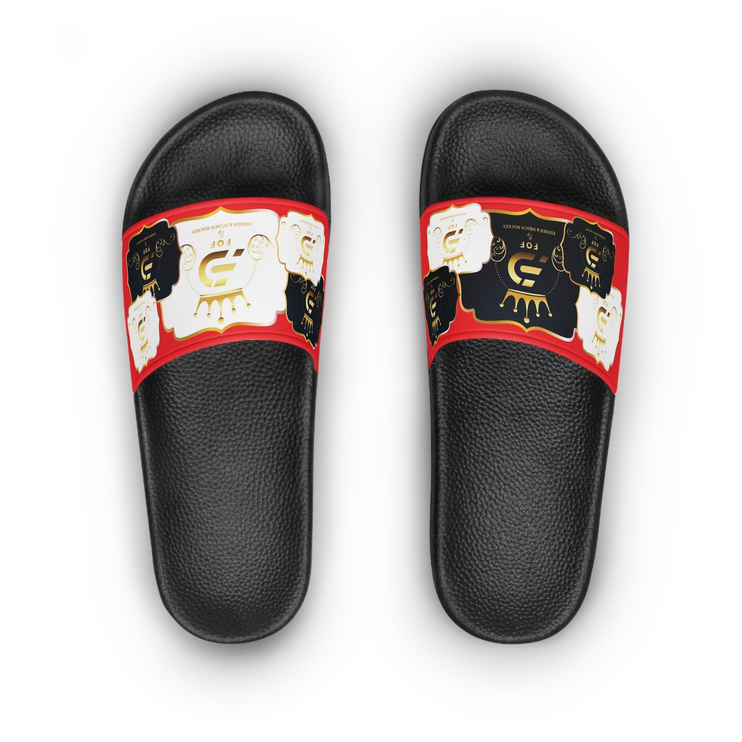 RED FOF Slide Sandals