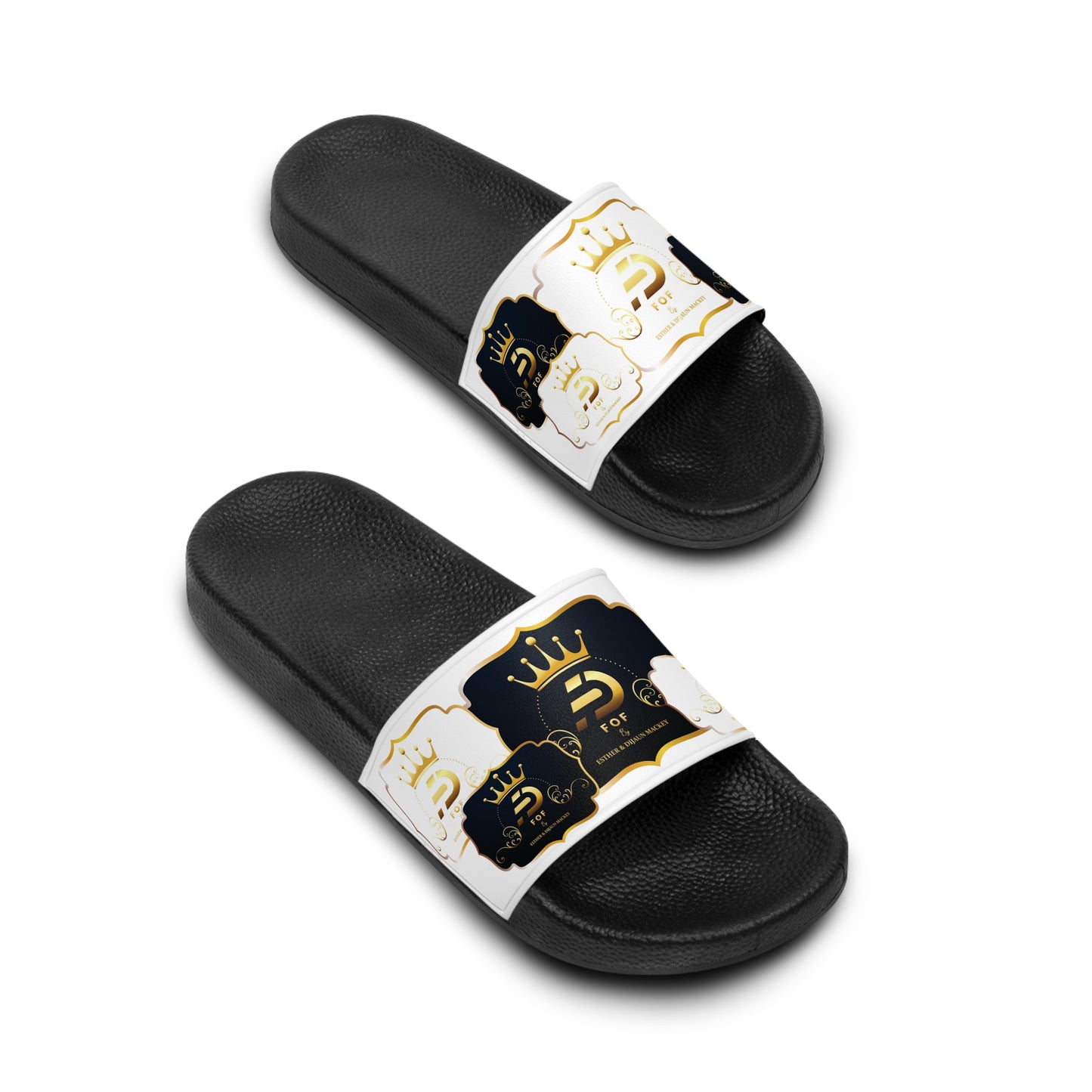 WHITE FOF Slide Sandals