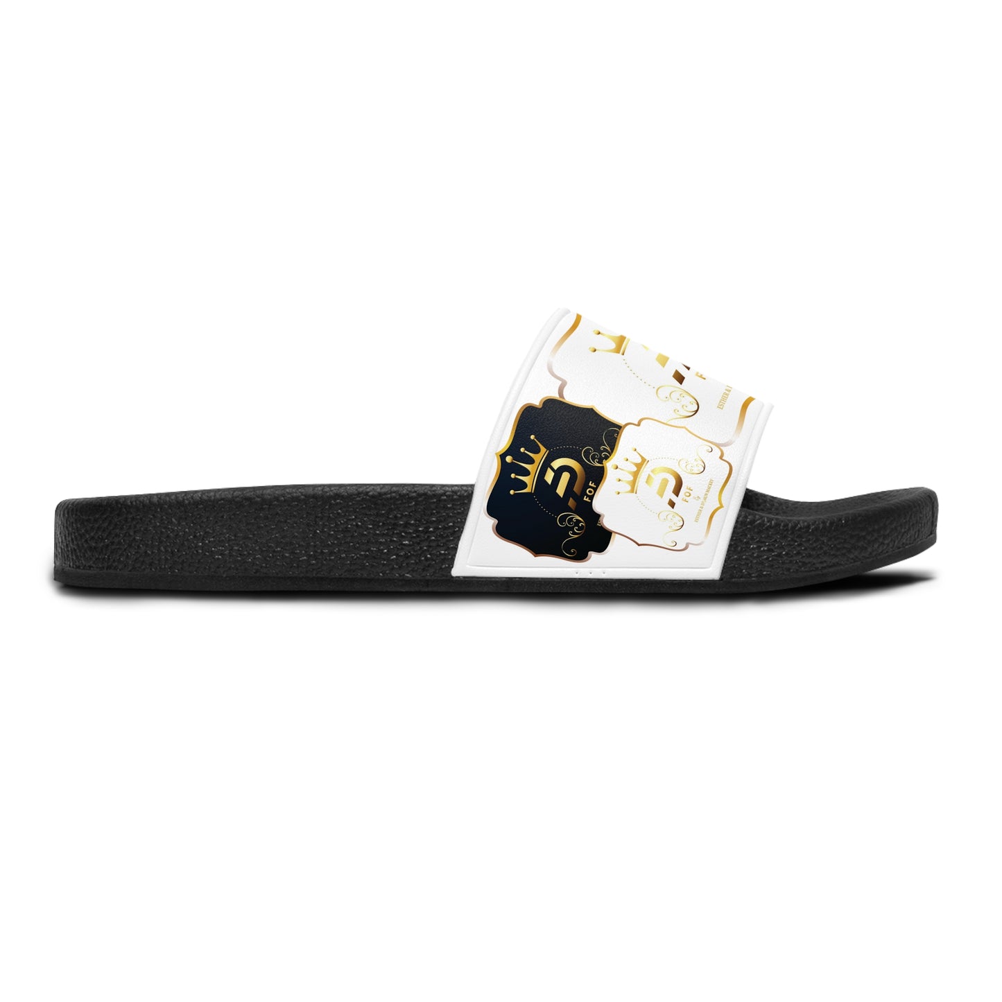 WHITE FOF Slide Sandals