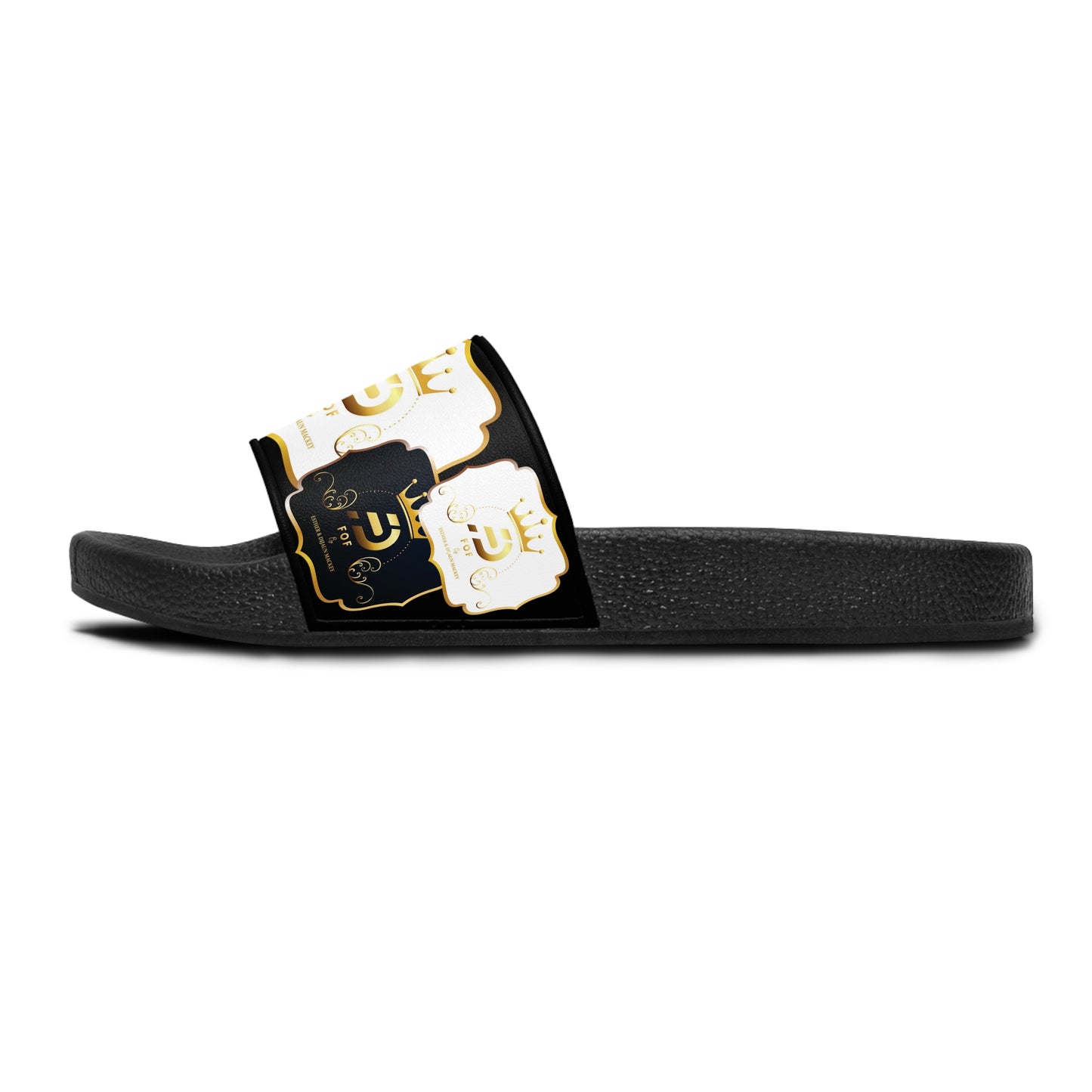 BLACK FOF Slide Sandals