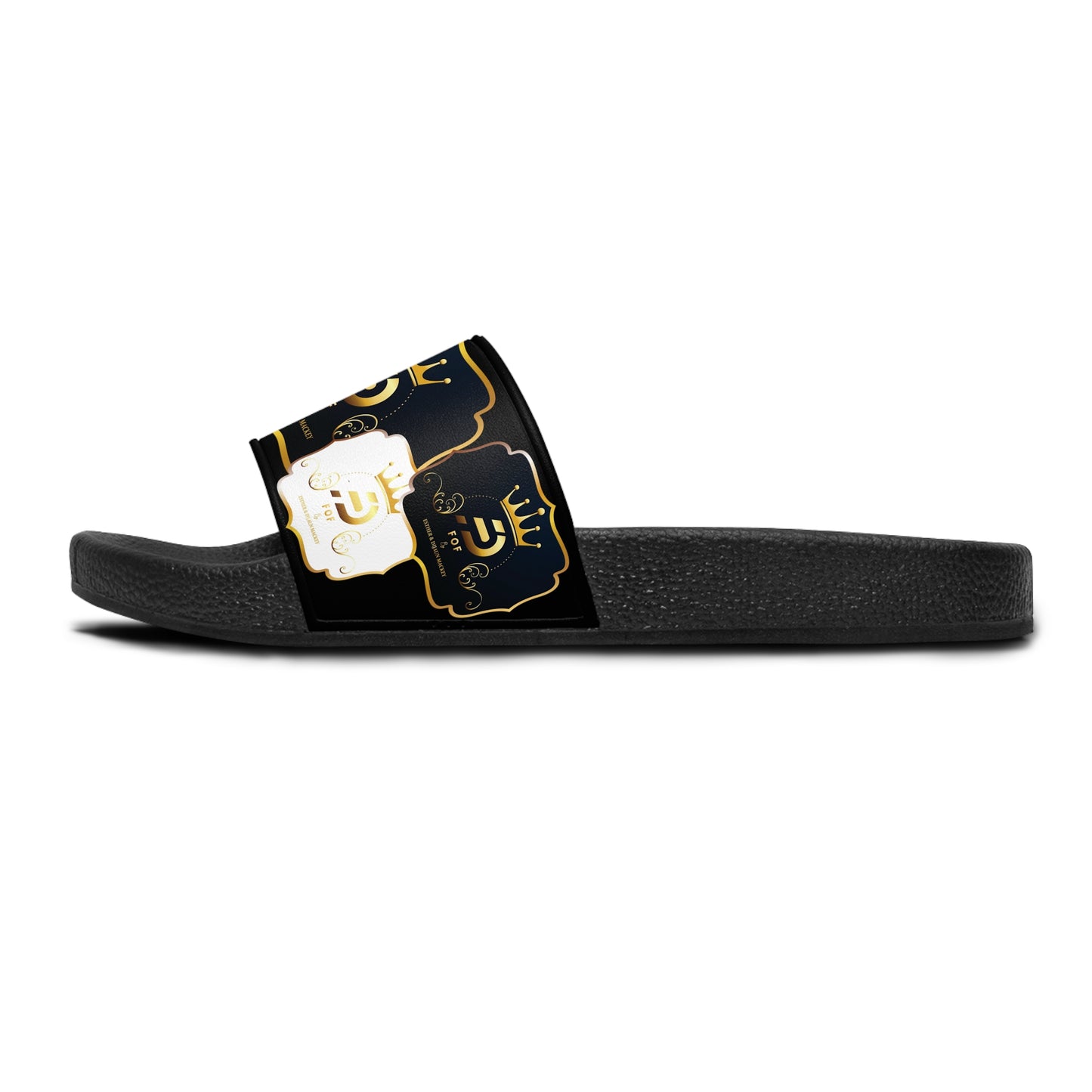 BLACK FOF Slide Sandals