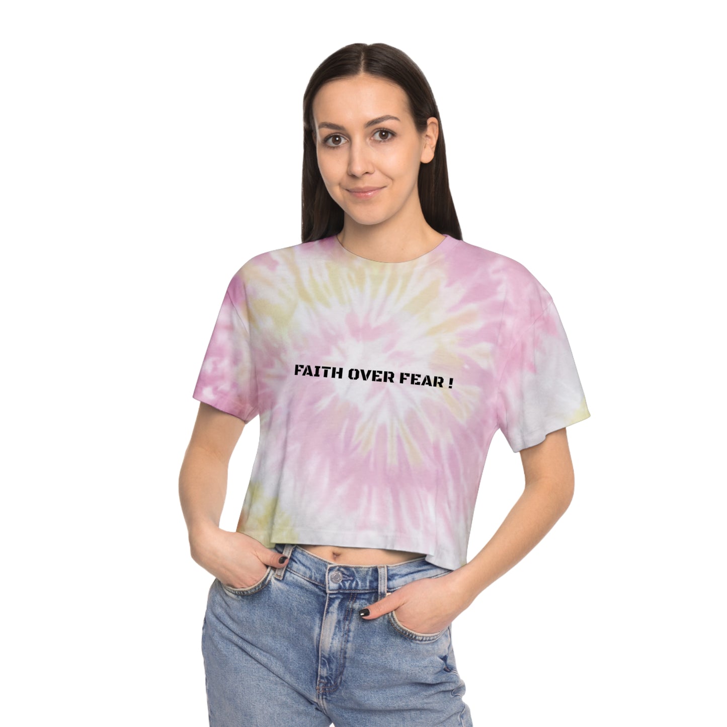 FOF Women's Tie-Dye Crop Tee