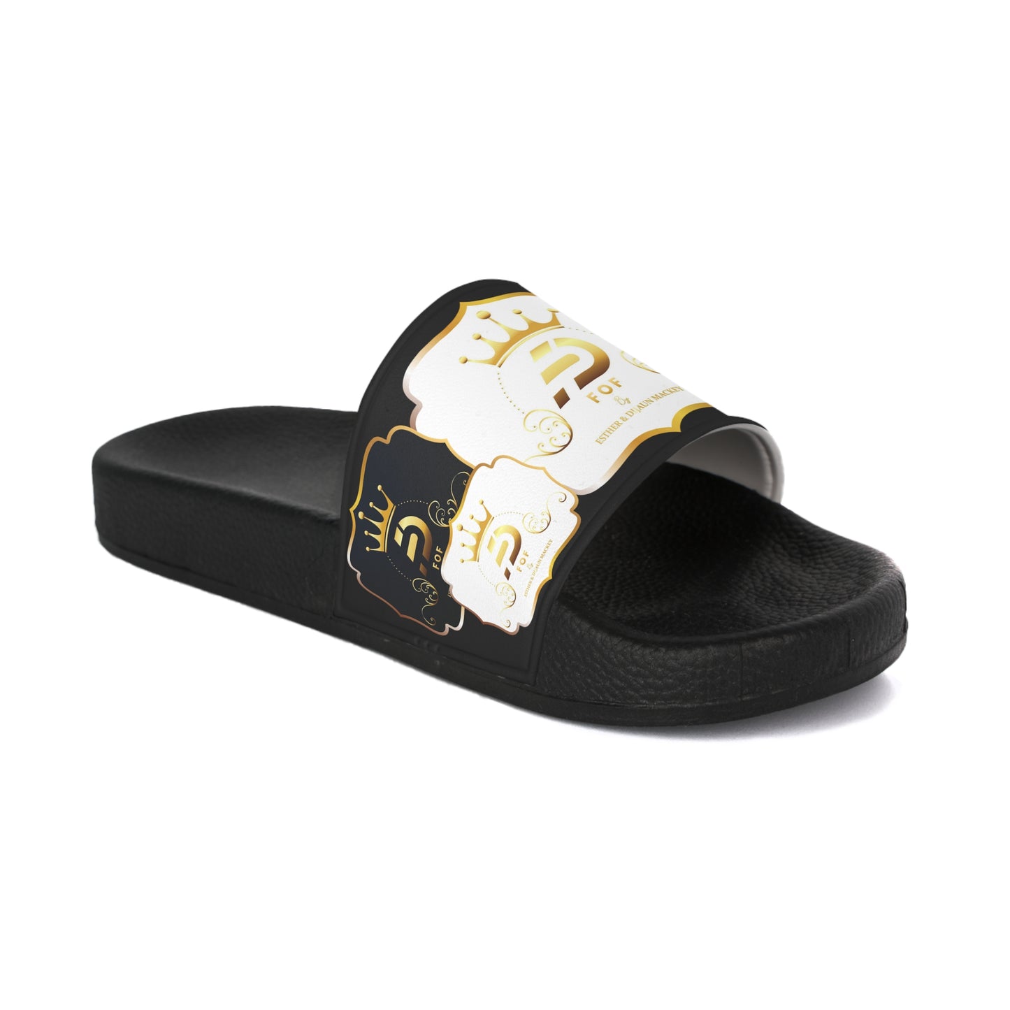 BLACK FOF Slide Sandals