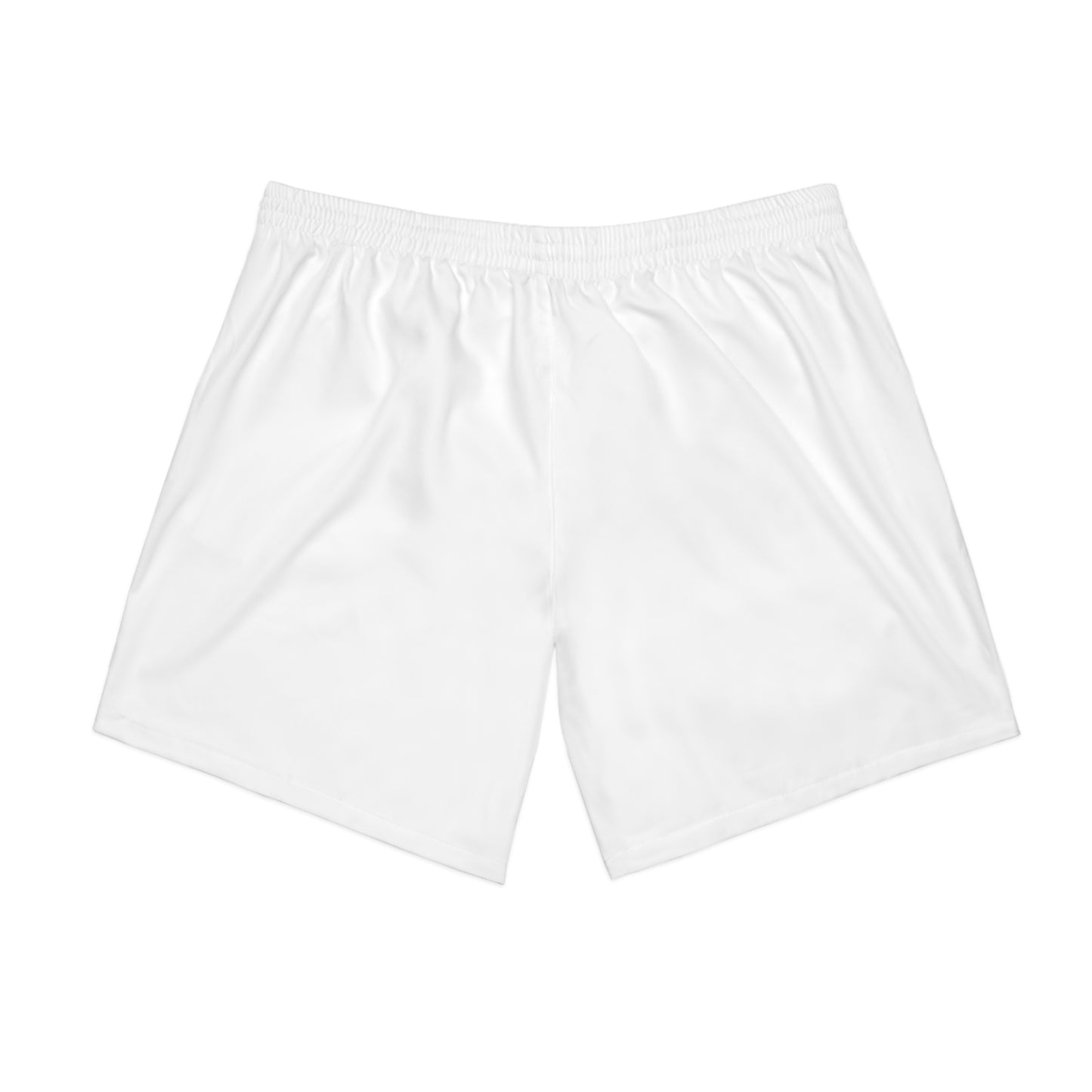 White FOF Men's Elastic Beach Shorts (AOP)