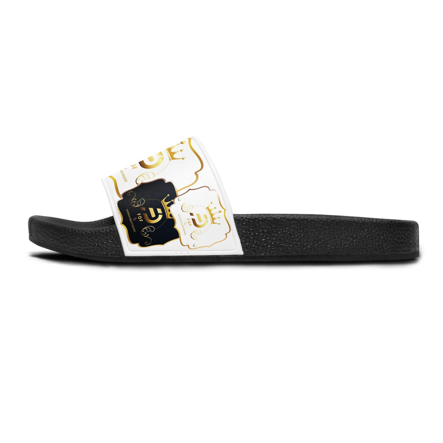 WHITE FOF Slide Sandals