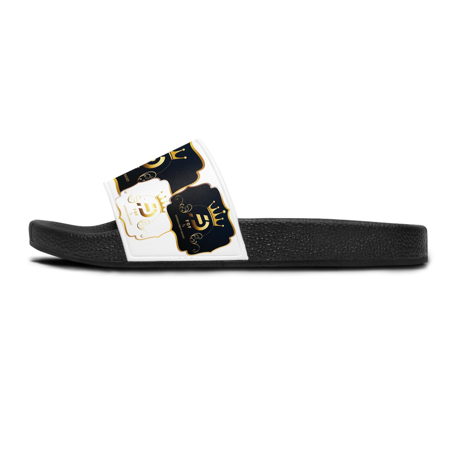 WHITE FOF Slide Sandals