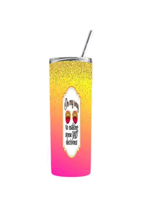 Bad decision Malibu 20 oz tumbler